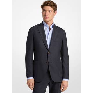 MK Glen Plaid Wool Blend Blazer - Blue - Michael Kors - 52