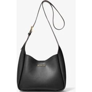 MK Birch Medium Pebbled Leather Messenger Bag - Black - Michael Kors - ONE SIZE