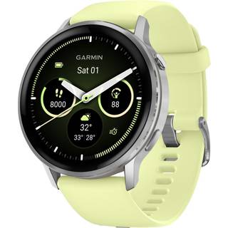 Garmin Venu 4 45mm smartwatch (sølv/citron)