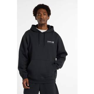 Linear Graphic Fleece Hoodie - Black - XL