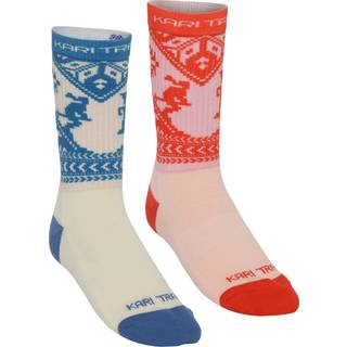 Kari Traa Women's Puffin Sock 2-pack Strong Red, 36-37