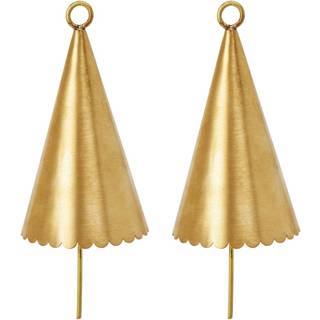 Ferm Living Cone Bjælde 2-pak - Julekugler Messing - 1104271783