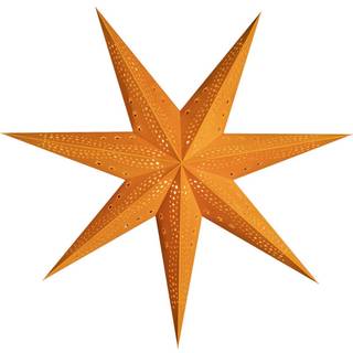 STERNTALER Sterntaler papirstjerne i fløjl, Ø 75 cm orange Samt, dæmpbar, Gul/orange, Papir/lunopal/lunolit