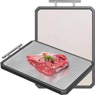 Skrebrt i rustfrit stl Ridsefast skrebrt til kkken 16 * 11 tommer dobbeltsidet skrebrt 304 rustfrit stl og hvedehalm PP Tler opvaskemas