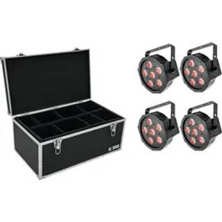 Eurolite Set 4x LED SLS-6 TCL Spot + Case TDV-1 TILBUD NU