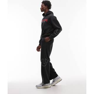 True Religion Paint Baggy Joggers Black