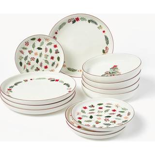 Julestel Eve i porcelæn, 4 personer (12 dele)
