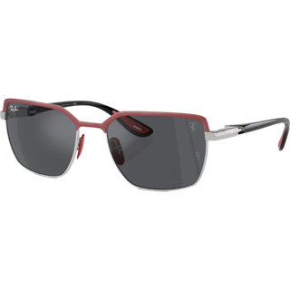 Ray - Ban Unisex RB3743M F10087 Solbriller Stål Rød Grå Firkantet Normal
