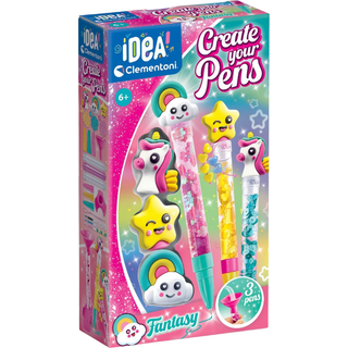 Clementoni Idea DIY Penne - Fantasy 3-pak