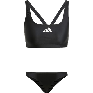 adidas Women's 3 Stripes Bold Bikini Bikini Damer størrelse 36 farve grå/sort