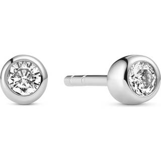 Sif Jakobs Sarzana Uno øreringe i sølv med cubic zirkonia