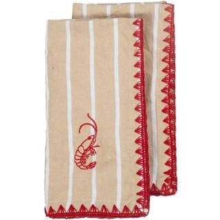 Byon Bubba Viskestykker 2-pak 50x70 Cm - Viskestykker Genanvendt Bomuld Beige - 5219805303