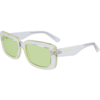 Karl Lagerfeld Unisex KL6101S 970 Solbriller Bio-injekt Transparent Gul Firkantet Normal Normal