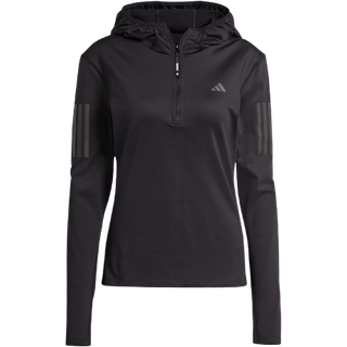 Sweatshirt med hætte adidas Own the Run jp3821 Størrelse M