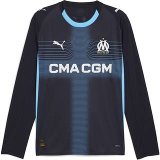 PUMA Olympique de Marseille 25/26 Long Sleeve Away Jersey Men, Sport, Navy/Luminous Blue, 3XL