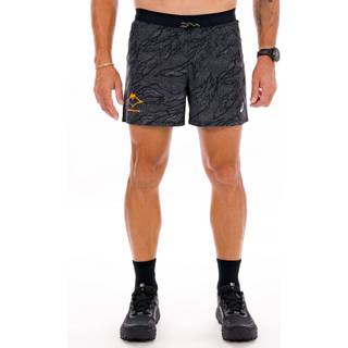 ASICS Fujitrail AOP 5in Running Shorts Men - Black, Size L - black