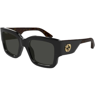 Gucci Kvinde GG1663S 001 Solbriller Acetat Sort Grå Firkantet