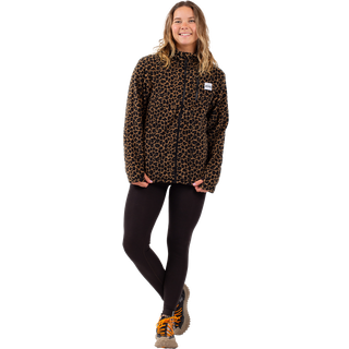 Techlight Ziphood Fleece W Leopard (L)