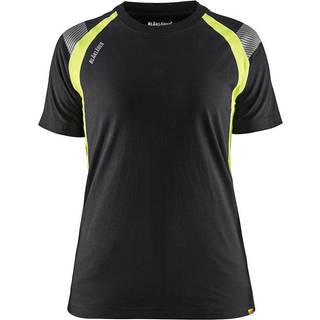 Blåkläder 3402 Dame T-shirt / Dame T-shirt - XS - Sort/High Vis Gul