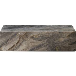 Audo Copenhagen Plinth Sofabord Marble Grey Galaxy Lav