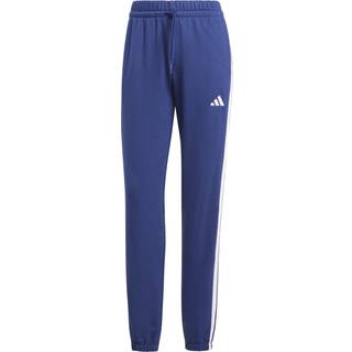Essentials 3-Stripes French Terry Cuffed-bukser - Dark Blue / White