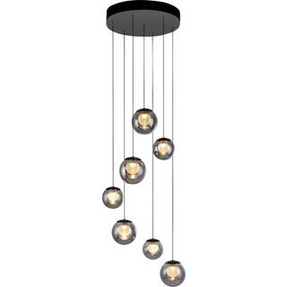 PURE Hængelampe Popup, dæmpbar, Aluminium/grå/zink, Stue/spisestue, Aluminium