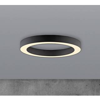 PURE LED loftslampe Lines, dæmpbar, Sort, Stue/spisestue, Aluminium, Moderne