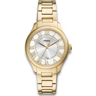 Fossil Gilmore dameur i guldfarvet stål med lænke