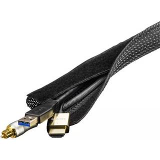 Deltaco Nylon Cable Sorting Stocking 3m Black