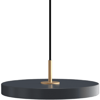 Umage Asteria Plus Mini Pendel Anthracite Grey/Messing