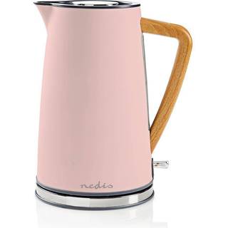 Nedis - Elkedel | 1.7 l | Soft-Touch | Pink | Drejelig 360 grader | Skjult varmeelement | Strix®-controller | Beskyttelse mod kogetørring - KAWK510EPK