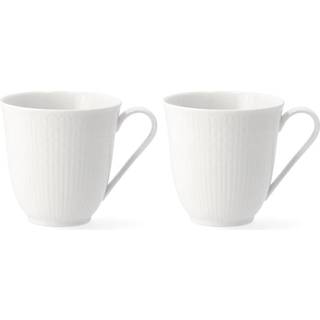 Rörstrand Swedish Grace Krus 30cl 2-pak Sne - Kaffekopper Porcelæn Snow (White) - 1026699