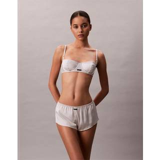 Satin Balconette Bra - White - EU 75/D