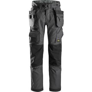 SNICKERS Arbejdsbukser FlexiWork XTR med hylsterlommer 6923 koksgrå/sort - C44
