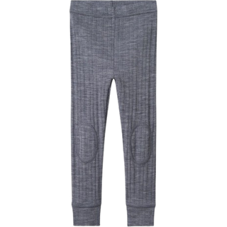 Name It Leggings Folkstone Med Knæ Patches Merinould - Str. 6y 116cm