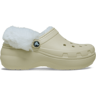 Crocs Træsko - Classic Platform Fuzz Lined - Bone