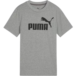 PUMA ESS No. 1 Logo Tee Youth, Shop, Medium Gray Heather, 11-12Y