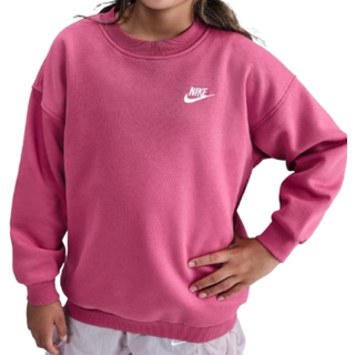 Oversized Nike Sportswear Club Fleece-sweatshirt til større børn - lilla
