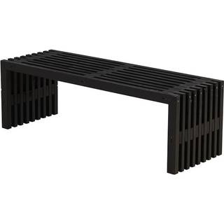 Trallebænk Rustik Design Sort - Bred - 138 cm - Plus