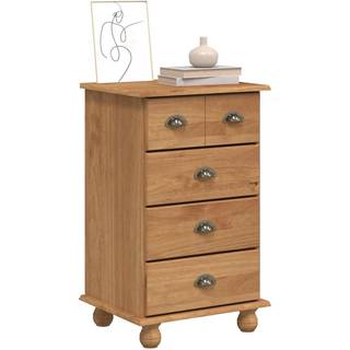 Skuffeskab ASKIM Brun 45.8 x 40 x 79 cm Massivt fyrretræ