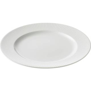 Groovy middagstallerken - hvid (Ø: 27 cm) (På lager i butik)