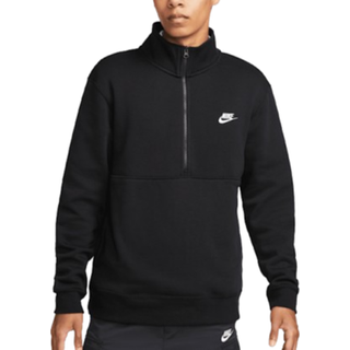 Sweatshirt Nike M NSW CLUB BB HZ TOP dd4732-011 Størrelse M