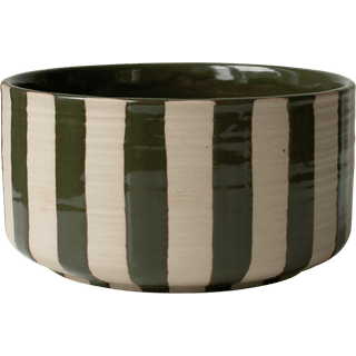 Dbkd Line Stripe Skål / Krukke - Krukker Keramik Grøn - 20250202SG