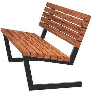 PLUS Siesta Living sofa/bænk, gyldenbrun/fyr, 150 cm