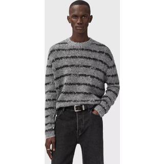All Saints AllSaints Grey Dissolved Crew Jumper