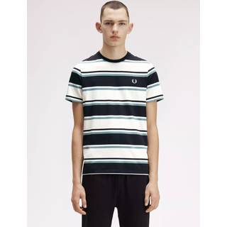 Fred Perry Bold Stripe T Shirt Navy
