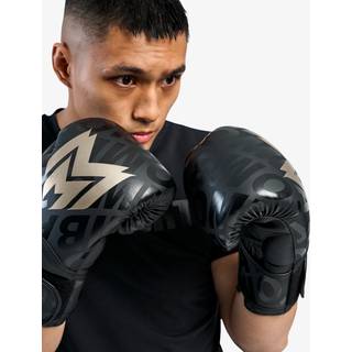 MM Combat Boxing Gloves AOP - Black/Gold - 10 oz