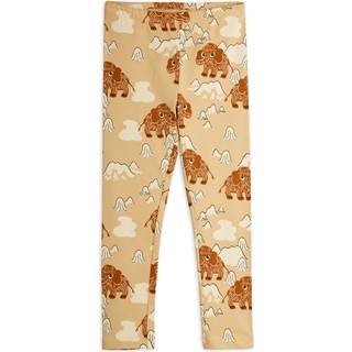Mini Rodini GOTS Mammoth Leggings Beige  Beige 116/122 cm  Beige  116/122 cm  unisex