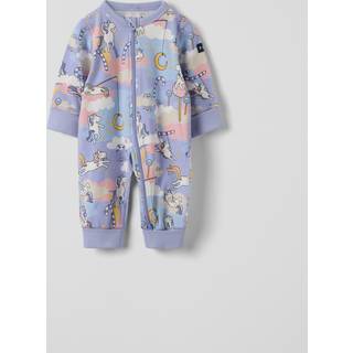 Polarn O. Pyret Polarn O. Pyret Purple Unicorn Print Sleepsuit