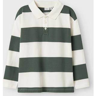 NAME IT Polo Bluse Nutiva Cloud Dancer Garden Topiary
